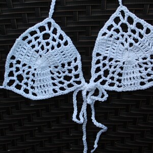 Crochet Pattern Tutorial BIKINI RAINBOW TOP only digital image 5
