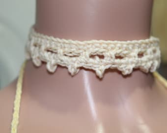 Crochet neck piece shucker necklace