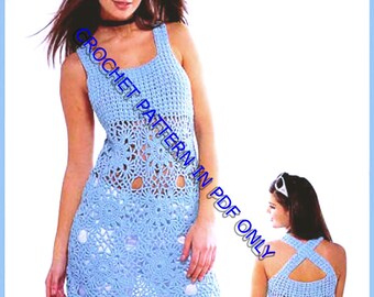 Crochet Pattern instruction for  Girls and Woman Dress- Tunic,  Pattern INSTRUCTION only, PDF Files