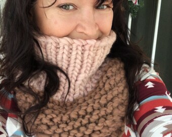 Knit neckwarmer