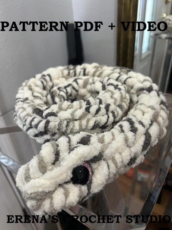 Chunky snake pattern amiguruni with Video instruction.