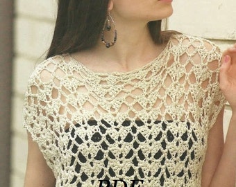 Woman Crochet Pattern in pdf, top, Cover .