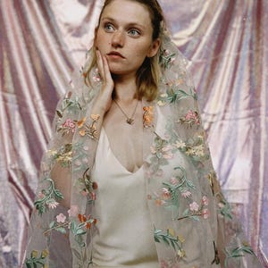 Autumn floral Wedding Veil - Fall For Me