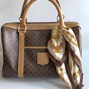 Vintage Leather Boston Bag - Etsy