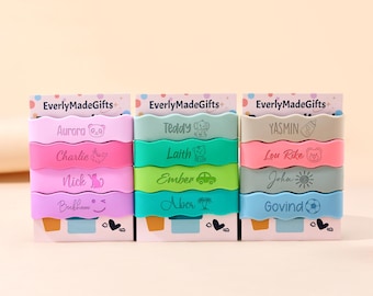 2 Pcs Engraved Silicone Band for Water Cup, Sport Bottle Label, Water Bottle Name Tag, Sippy Cup Band Gift for Student, Kids, Boys & Girls