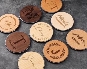 Tapis de charge rapide en bois personnalisé, station de charge sans fil personnalisée avec nom et logo, cadeau idéal pour les employés d'entreprise
