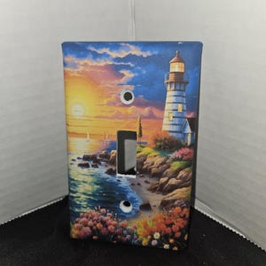 VUURTOREN Afdrukken Decoupaged kap lichtschakelaar meer opties beschikbaar schakelaarplaat decor wandplaat