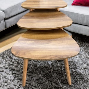 Modern Triangular Nesting Tables 3 set
