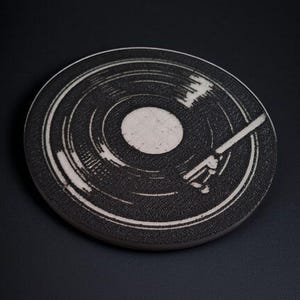 Vinyl Record Coaster | Retro Drink Coaster | Gift for Music Lovers & DJs