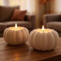Pumpkin Tealight Holder – Autumn & Halloween Decor, 3D Printed Candle Holder, Modern Table Decoration Gift