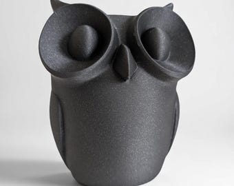 Escultura minimalista de búho: figura moderna de baja poligonización impresa en 3D: diseño moderno de impresión 3D, figura decorativa, idea de regalo