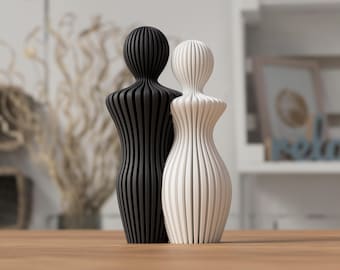 Statua coppia – Scultura moderna, decorazione 3D stampata, regalo matrimonio, idea San Valentino