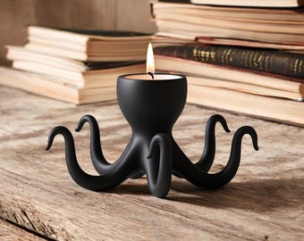 Octopus theelichthouder – 3D geprint kaarshouder, maritieme tafeldecoratie, cadeau idee