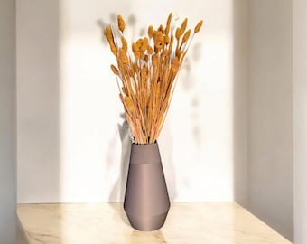 Modern 3D Printed Vase – Minimalist Design with Egyptian Flair – Decorative PLA Flower Vase