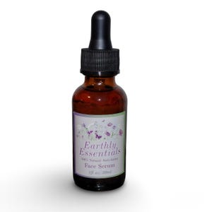 Natural Face Serum | Anti Aging Serum | Collagen Boosting Skincare | Hydrating Facial Oil | Clean Beauty | Glowing Skin | Earthly Essentials