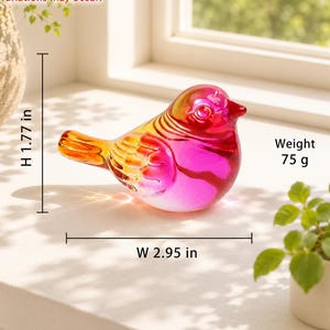 ガラスの鳥の置物 - Etsy 日本