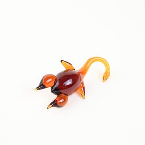 Handmade Glass Duck Figurine: Home Decor Ornament