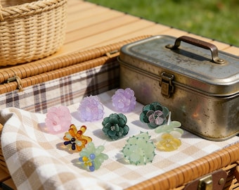 Fused Glass Succulent Accessories -without the pot-DIY Glass Potted PlantsPotted Plant Decor ，Housewarming gift