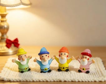 Handcrafted Glass Dwarves & Princess Figurines: Fairytale Home Décor Miniatures