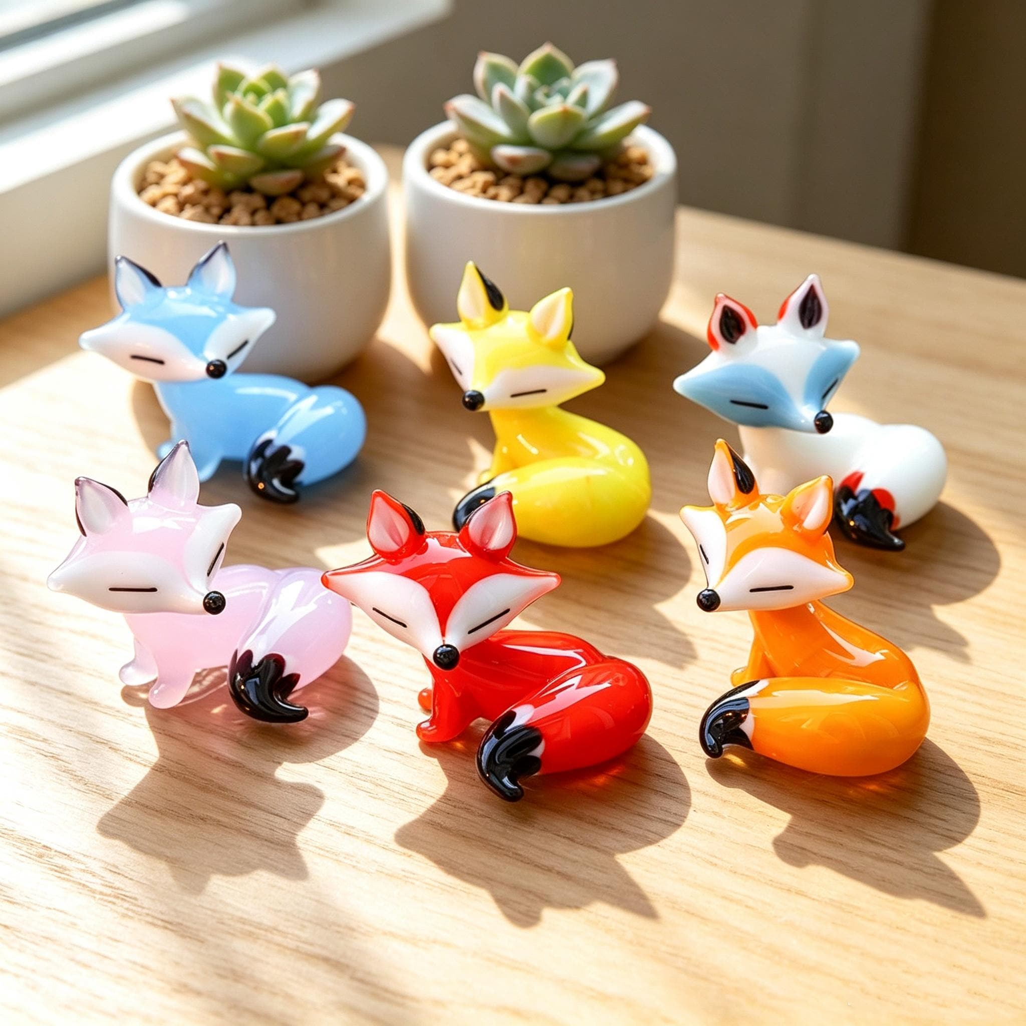 キツネの芸術品の置物 - Etsy 日本