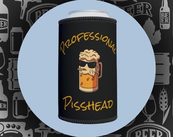 Professional Pisshead Stubby Cooler | Beer Mug Cartoon Can Cooler