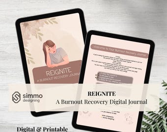 Burnout Recovery Journal | Gentle Healing, Self-Care & Reflection