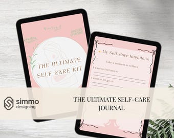 Self-Care Journal Kit: Guided Mental Health & Wellness Planner (PDF Printable A4/US Letter