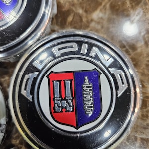 Alpina 68mm Wheel Rims Bmw center caps 5x120 emblem badge