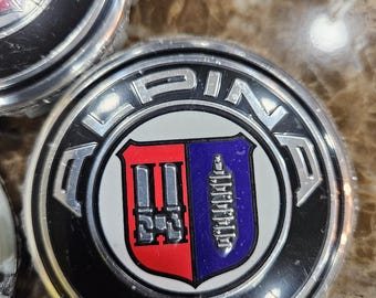 Alpina 68/56mm Wheel Rims Bmw center caps 5x120/5x112 emblem badge