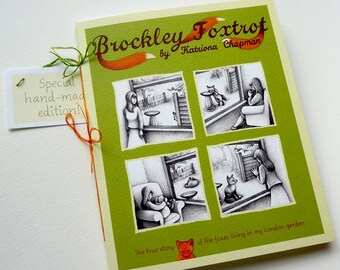 Hand-made illustrated book 'Brockley Foxtrot'