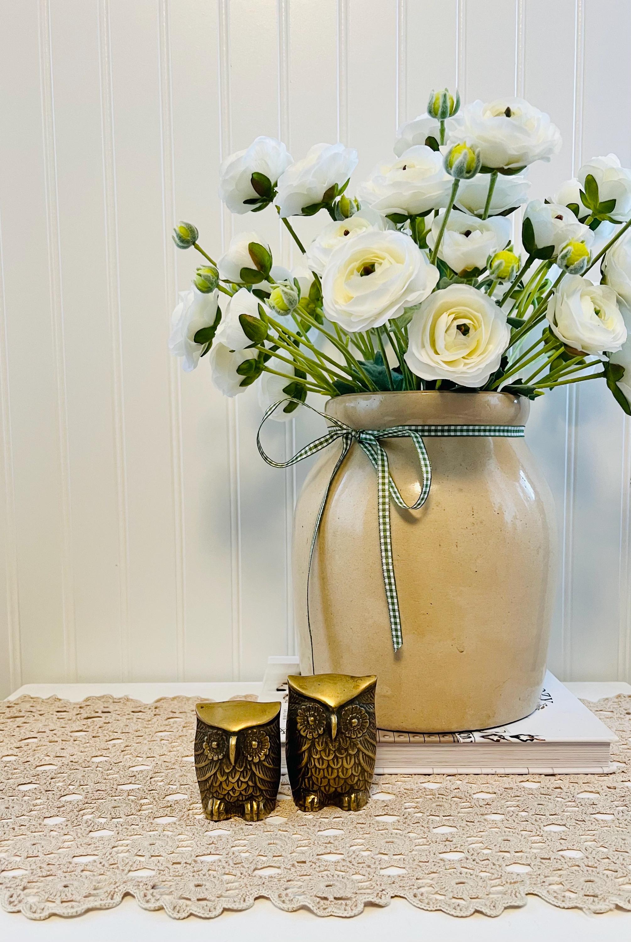 Vintage Brass Owls (Pair)