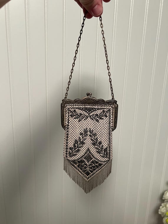 Antique Art Deco Metal Mesh Purse - image 3