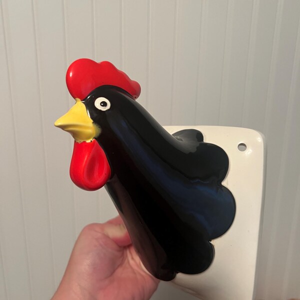 Vintage Ceramic Rooster Wall Hanging