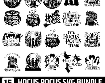 Hocus Pocus SVG PNG Bundle: Sanderson Sisters Clipart, Witch SVG, Hocuspocus (Digital Download)