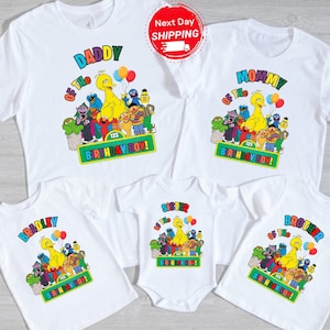 Family Matching Birthday Shirt for Toddler, Character Family Birthday Street Tee, Custom Street Family Birthday Tee, Toddler Birthday Shirt