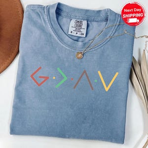 God Is Greater Than The Higher And Lows, Comfort Colors Religious Shirt, Church Shirt, Christian Tee, Faith Tee, Bible Verse Tshirt