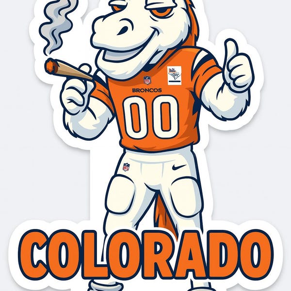Pegatina de la mascota de Mile High