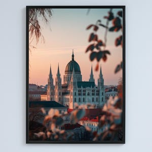 Budapest, Hungary Cityscape Print – Modern Wall Art Poster – High-Resolution Digital Download