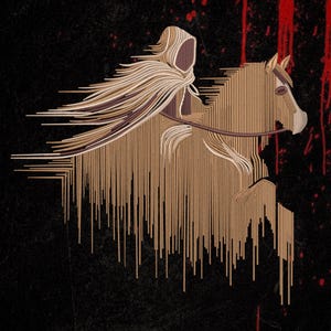 Golden Winged Horse Embroidery Design – Gothic Fantasy Digital Download, Jacket Back Patch & Apparel, PES DST EXP Files, Statement Wear