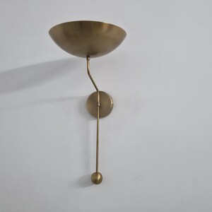 Modern Minimalist Brass Sconce – Uplight Wall Lamp with Pendulum Detail image 12
