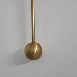Modern Minimalist Brass Sconce – Uplight Wall Lamp with Pendulum Detail image 8