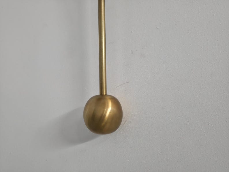 Modern Minimalist Brass Sconce – Uplight Wall Lamp with Pendulum Detail image 8