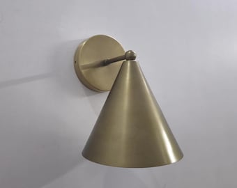 Modern Industrial Wall Lamp Raw Brass Sconce for Home Decor