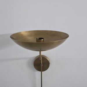 Modern Minimalist Brass Sconce – Uplight Wall Lamp with Pendulum Detail image 10
