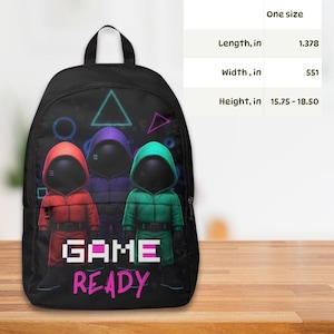 Gamer Backpack for Teens and Adults - Let&#39;s Play Unisex Backpack, Cool Gaming School Bag, Trendy Travel Backpack, Gift for Gamers