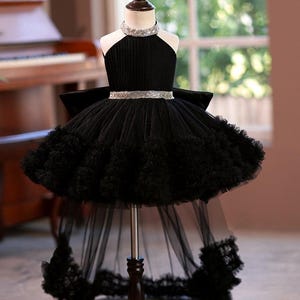 plus size black vintage dress Unique Vintage Plus Size Black Halloween Stripe Swing Dress