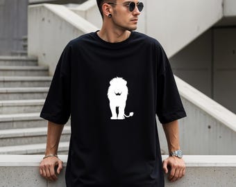 Majestic Lion Silhouette T-Shirt: Comfort Colors Unisex Tee