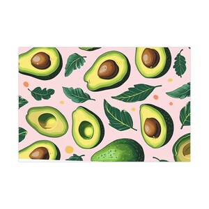 Papel de embrulho de abacate, papel de embrulho ecológico, embrulho de aniversário, decoração fofa para presente, artigos para festas, embalagens sustentáveis