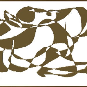 Black and White Geometric Abstract Art Print: Modern Wall Decor (Digital Download)
