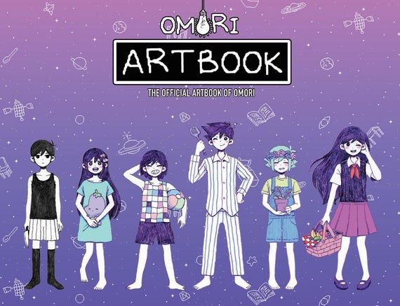 OMORI Fan Artbook: Indie Game Art Zine (digital Download, PDF Book